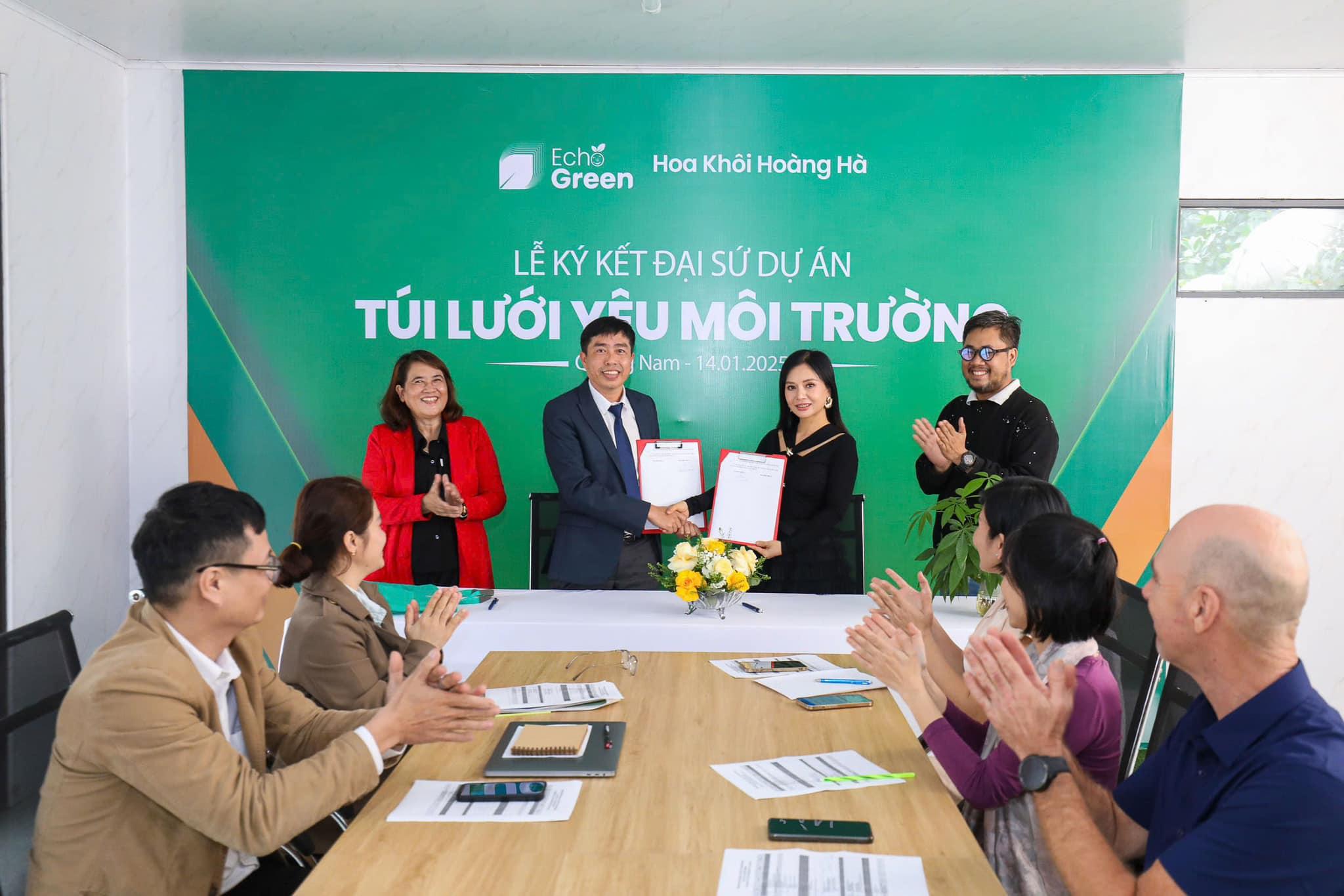 Hoa Khôi Hoàng Hà Trở Thành Đại Sứ Dự Án "Túi Lưới Yêu Môi Trường" ECHOBAG