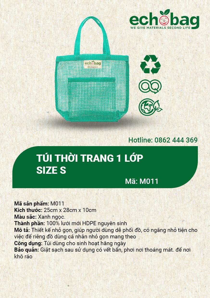 TÚI THỜI TRANG 1 LỚP SIZE S